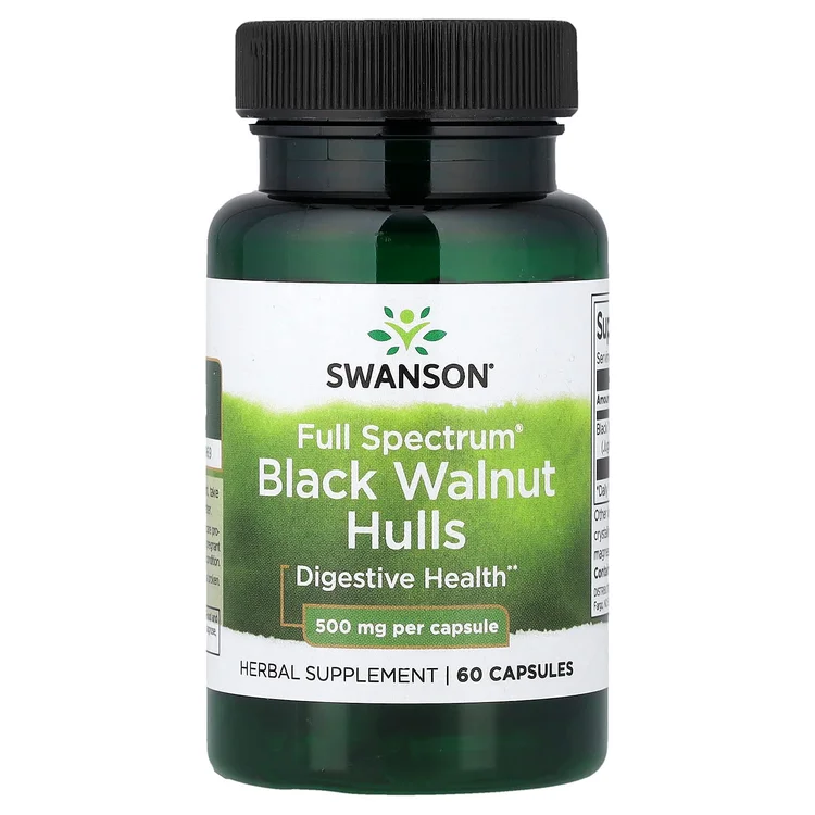 Full Spectrum® Black Walnut Hulls, 500 mg, 60 Capsules image 1
