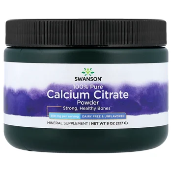 100% Pure Calcium Citrate Powder, Unflavored, 8 oz (227 g)