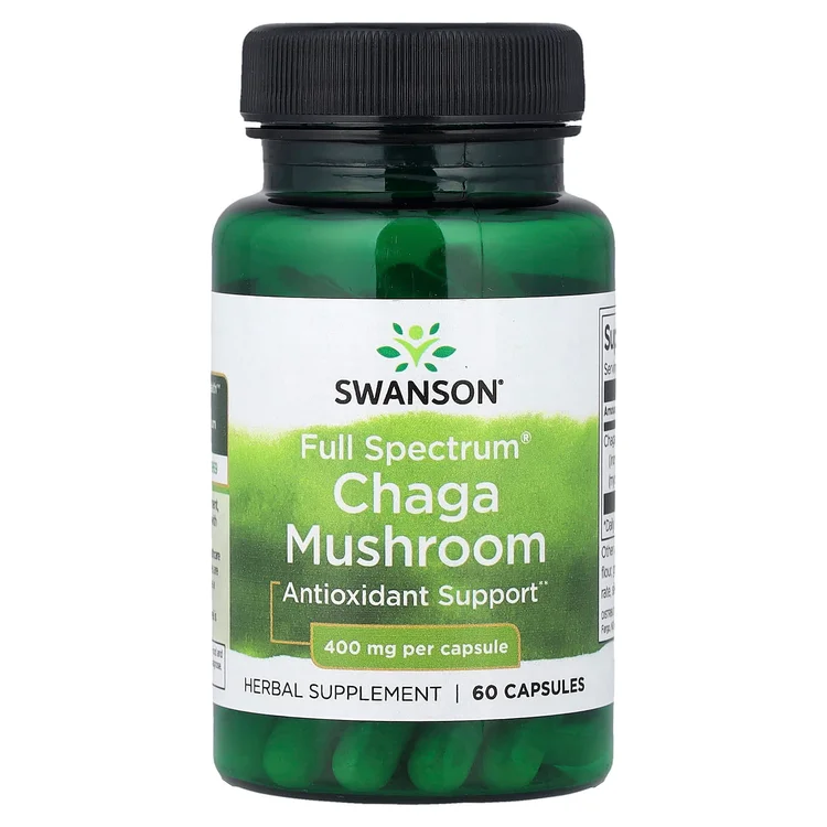 Full Spectrum® Chaga Mushroom, 400 mg, 60 Capsules image 1