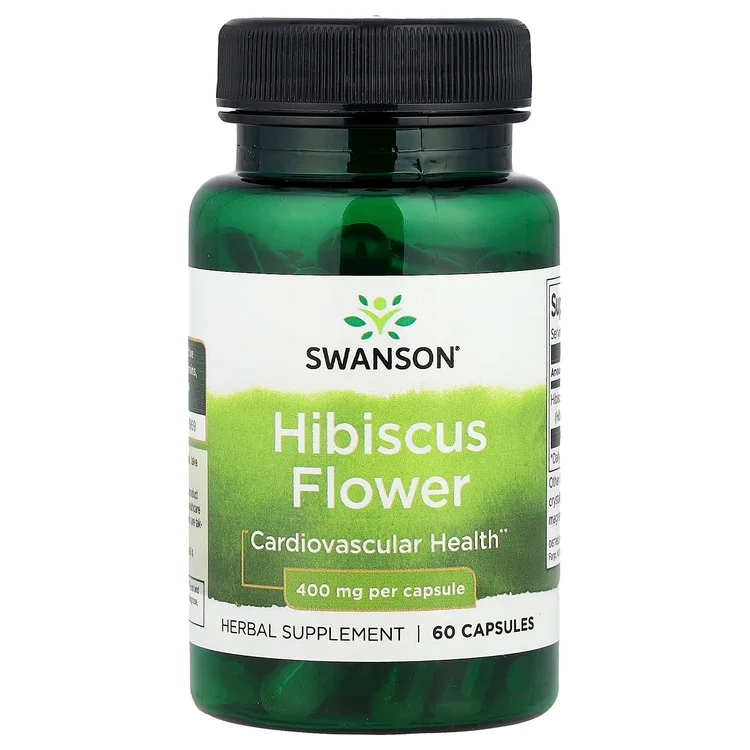 Hibiscus Flower, 400 mg, 60 Capsules image 1