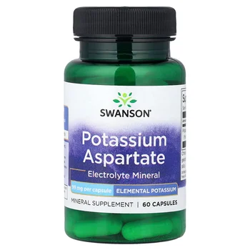 Potassium Aspartate, 99 mg, 60 Capsules