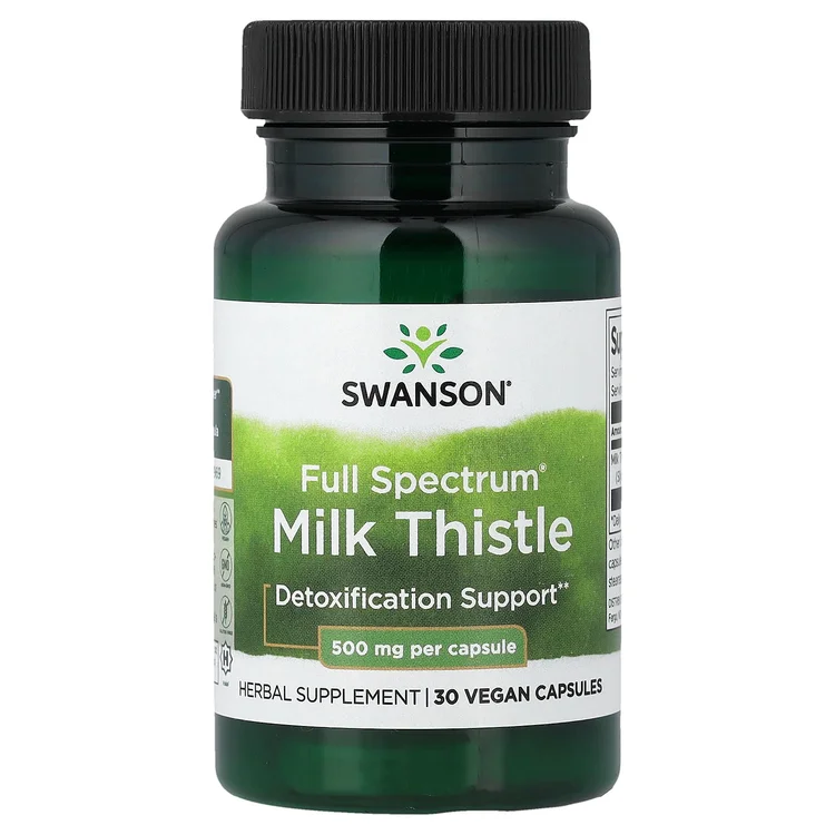 Full Spectrum® Milk Thistle, 30 Vegan Capsules (0.5 g per Capsule) image 1