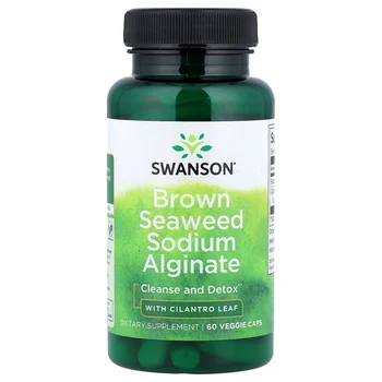 Brown Seaweed Sodium Alginate with Cilantro Leaf, 60 Veggie Caps