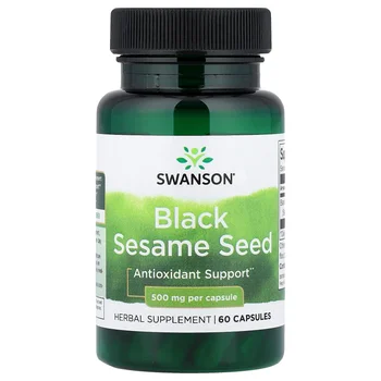 Black Sesame Seed, 500 mg, 60 Capsules