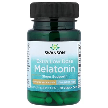 Melatonin, Extra Low Dose , 500 mcg, 60 Vegan Caps