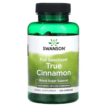 Full Spectrum True Cinnamon, 120 Capsules (300 mg per Capsule)