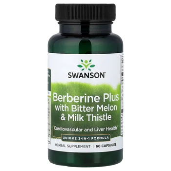 Berberine Plus with Bitter Melon & Milk Thistle, 60 Capsules