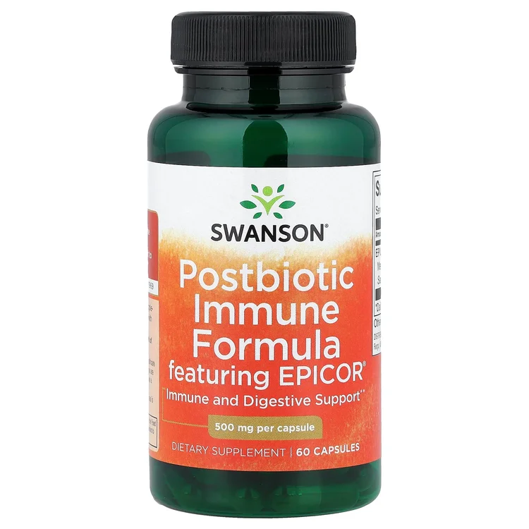 Postbiotic Immune Formula Featuring Epicor®, 500 mg, 60 Capsules image 1