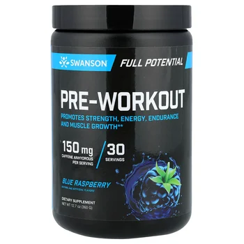 Full Potential Pre-Workout, Blue Raspberry, 12.7 oz (360 g)