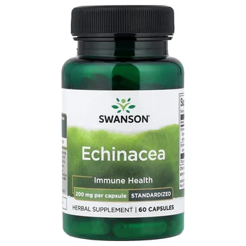 Echinacea, Standardized, 200 mg, 60 Capsules