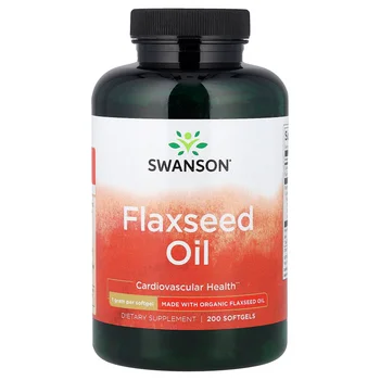 Flaxseed Oil, 1 g, 200 Softgels