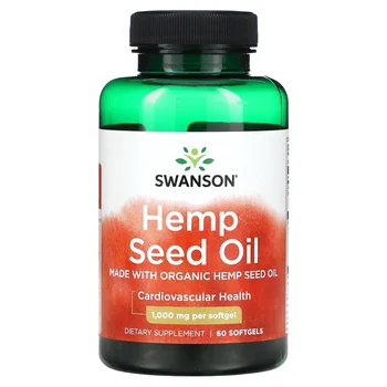 Hemp Seed Oil, 1,000 mg, 60 Softgels
