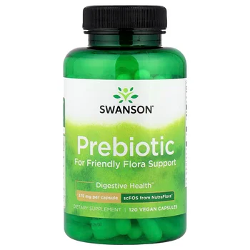 Prebiotic for Friendly Flora Support, 120 Vegan Capsules (375 mg per Capsule)