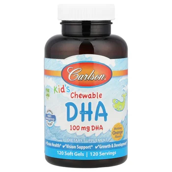 Kid's Chewable DHA, Bursting Orange, 120 Soft Gels