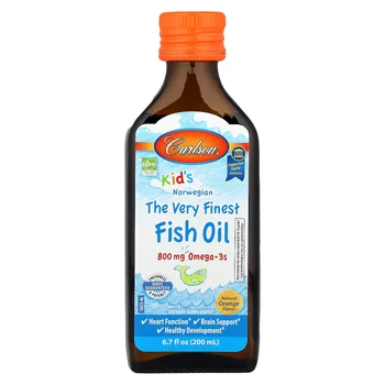 Kid's, Norwegian, The Very Finest Fish Oil, Natural Orange, 6.7 fl oz (200 ml), (2,300 mg per Serving)
