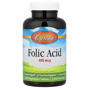 Folic Acid, 800 mcg, 1,000 Vegetarian Tablets