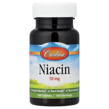 Niacin, 50 mg , 100 Tablets