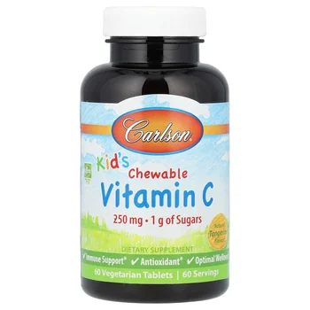 Kid's Chewable Vitamin C, Natural Tangerine , 250 mg, 60 Vegetarian Tablets
