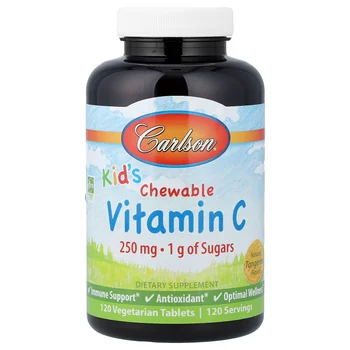 Kid's Chewable Vitamin C, Natural Tangerine, 120 Vegetarian Tablets