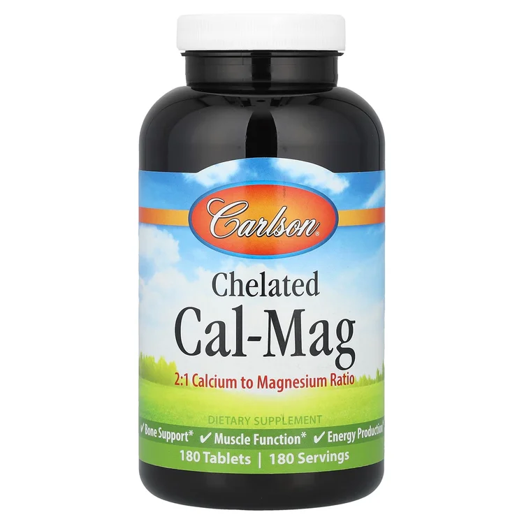 Chelated Cal-Mag, 180 Tablets image 1