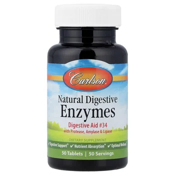 Natural Digestive Enzymes , 50 Tablets