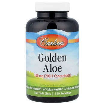 Golden Aloe, 100 mg, 180 Soft Gels