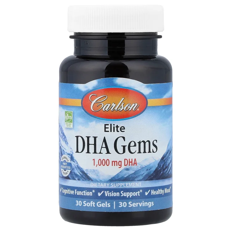 Elite DHA Gems, 1,000 mg, 30 Soft Gels image 1