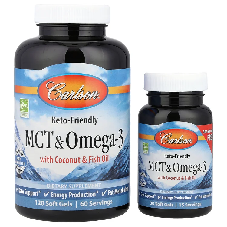 MCT & Omega-3, 150 Free Soft Gels image 1