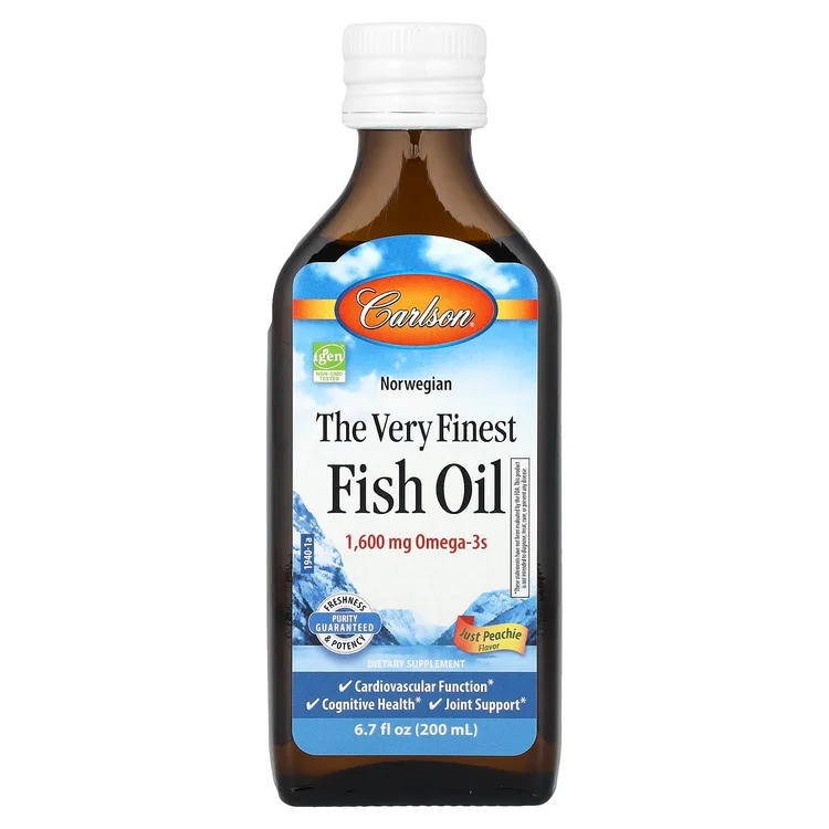 Norwegian, The Very Finest Fish Oil, Just Peachie, 6.7 fl oz (200 ml) image 1
