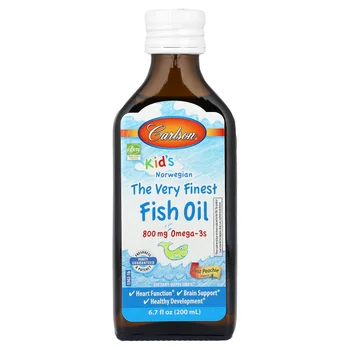 Kid's, Norwegian, The Very Finest Fish Oil, Just Peachie, 800 mg, 6.7 fl oz (200 ml)