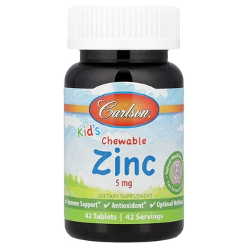 Kid's Chewable Zinc, Natural Mixed Berry, 5 mg, 42 Tablets