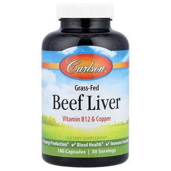 Grass-Fed Beef Liver, 180 Capsules