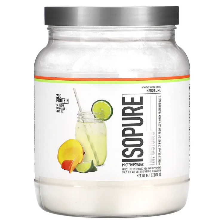 Infusions Protein Powder, Mango Lime, 14.1 oz (400 g) image 1