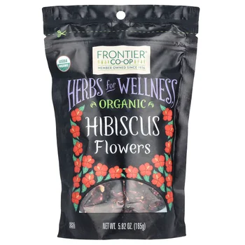 Organic Hibiscus Flowers, 5.82 oz (165 g)
