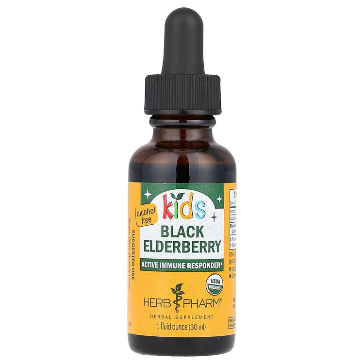 Kids Black Elderberry, Alcohol Free, 1 fl oz (30 ml) image 1