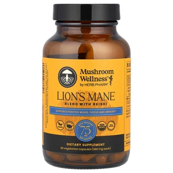 Mushroom Wellness™, Lion's Mane Blend With Reishi , 90 Vegetarian Capsules