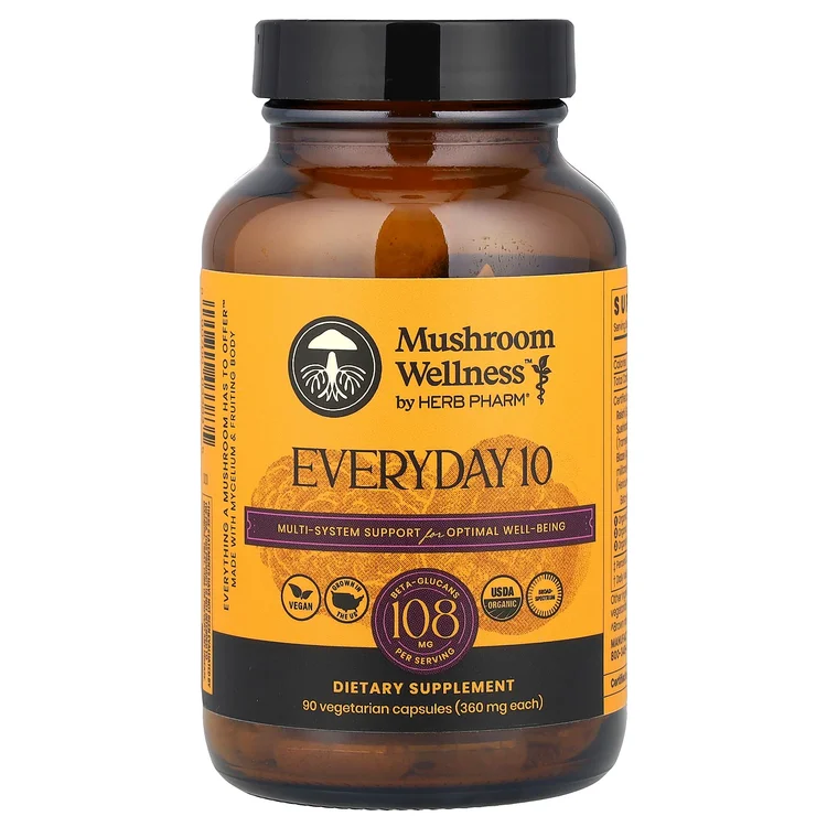 Mushroom Wellness™, Everyday 10, 90 Vegetarian Capsules image 1