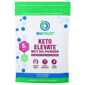 Keto Elevate™, MCT Oil Powder, Unflavored, 6.35 oz (180 g)