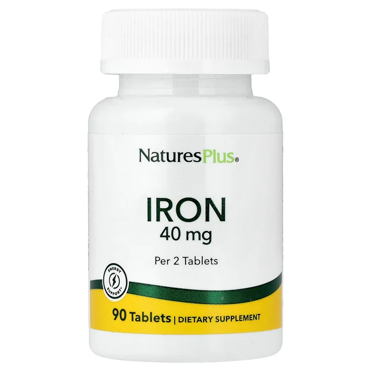 Iron, 40 mg, 90 Tablets (20 mg per Tablet) image 1