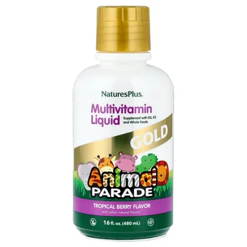 Animal Parade® Gold, Multivitamin Liquid, Tropical Berry, 16 fl oz (480 ml)