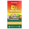 Animal Parade®, Vitamin D3 Drops, Natural Orange, 10 mcg (400 IU), 0.34 fl oz (10 ml)
