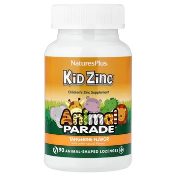 Animal Parade®, Kid Zinc®, Tangerine, 90 Animal-Shaped Lozenges