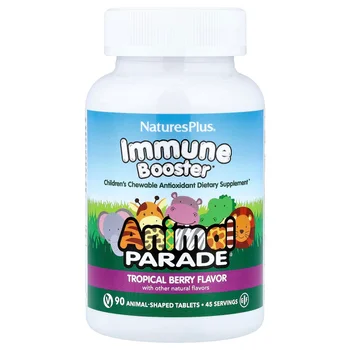 Animal Parade®, Immune Booster, Tropical Berry, 90 Animal-Shaped Tablets