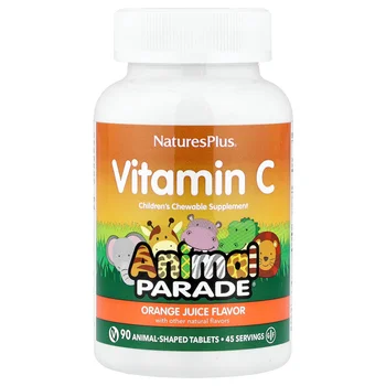 Animal Parade®, Vitamin C, Orange Juice, 90 Animal-Shaped Tablets