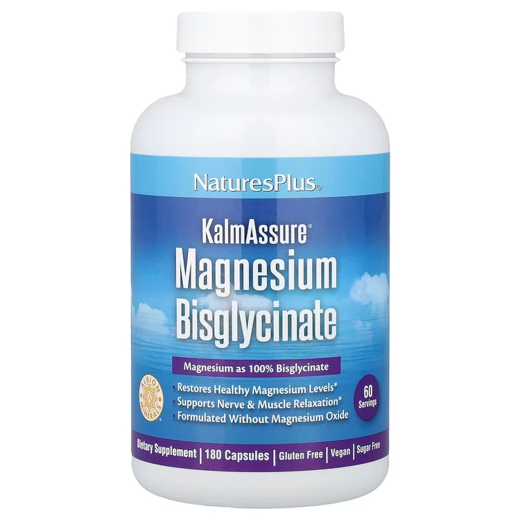 KalmAssure® Magnesium Bisglycinate, 180 Capsules (70 mg per Capsule) image 1
