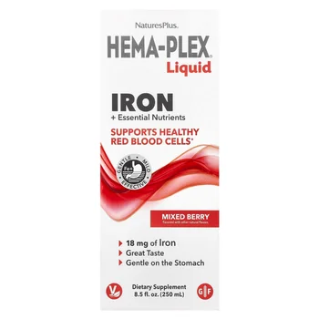 Hema-Plex® Liquid, Iron + Essential Nutrients, Mixed Berry, 8.5 fl oz (250 ml)