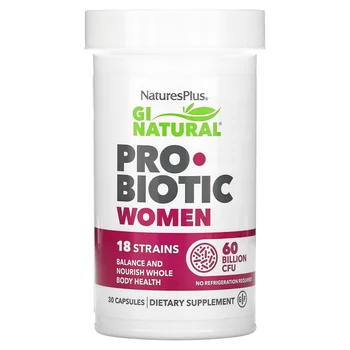 GI Natural Probiotic Women, 60 Billion CFU, 30 Capsules