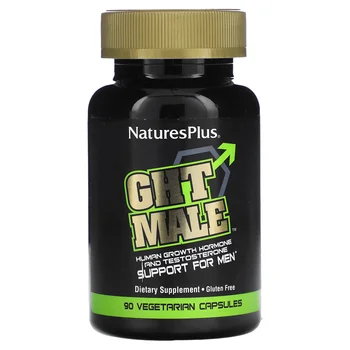 GHT Male, Human Growth Hormone And Testosterone Support For Men, 90 Vegetarian Capsules