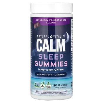 Calm®, Sleep Gummies With Melatonin + L-Theanine, Blueberry Pomegranate, 120 Gummies