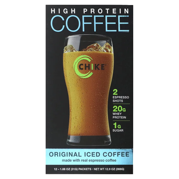 High Protein Iced Coffee, Original, 12 Packets, 1.08 oz (31 g) Each image 1
